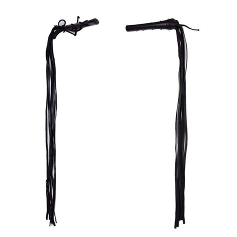 New Black Leather Motorcycle Inch Tassel Fringe Handlebars Hand Grip