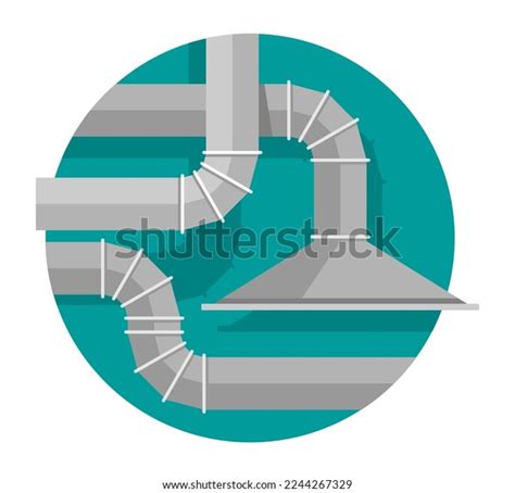 Mechanical Ventilation Heat Recovery Icon Over Royalty Free