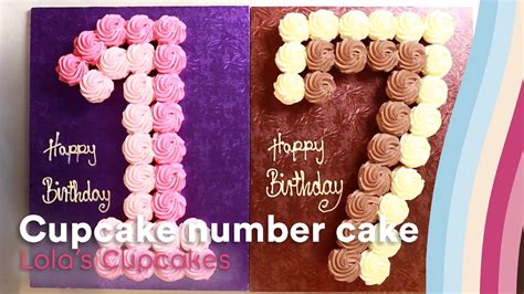 Lolas Cupcakes Number Cake Youtube