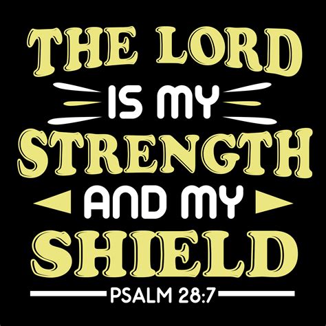 The Lord Is My Strength 640729 Vector Art at Vecteezy