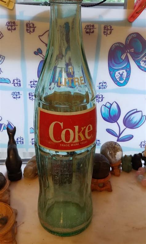 可樂樽 古董收藏 保存良好 一公升 1 Litre 可口可樂 玻璃樽 懷舊 Vintage Coca Cola Coke Large