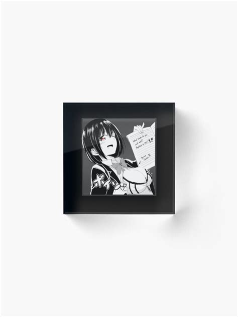 Waifu Material Japanese Hentai Manga Lewd Aesthetic Vaporwave Anime Girl Service Acrylic Block