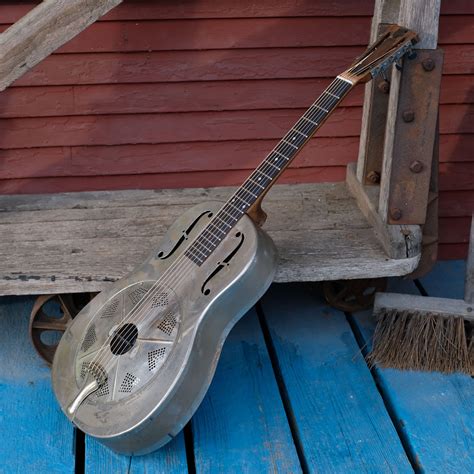 Recording King R M 998 R Style O Resonator Guitar 1