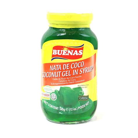 Buenas Nata De Coco Green 8oz 12oz 24oz Shopee Philippines