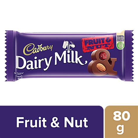 CADBURY DAIRY MILK FRUIT NUT CHOCOLATE 80 | lupon.gov.ph