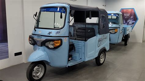 2023 Piaggio Ape E City FX Max Electric Auto Rickshaw YouTube