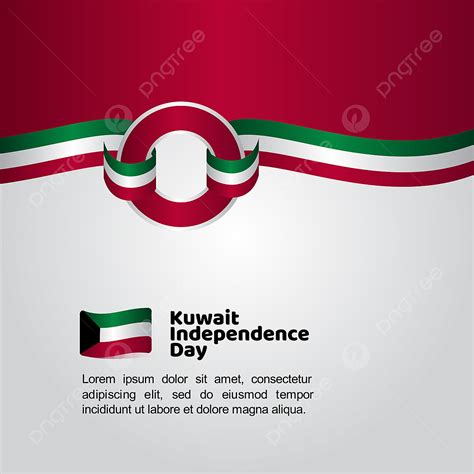 Independence Day Flag Vector Design Images Kuwait Independence Day