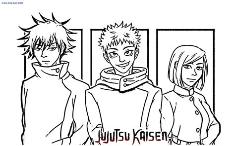 P Gina Para Colorir De Gojo Satoru Jujutsu Kaisen Desenhos Para