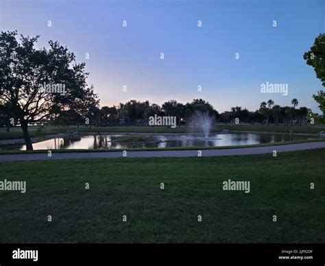 Manatee Sanctuary Park in the Evening, Cape Canaveral, Florida Stock ...