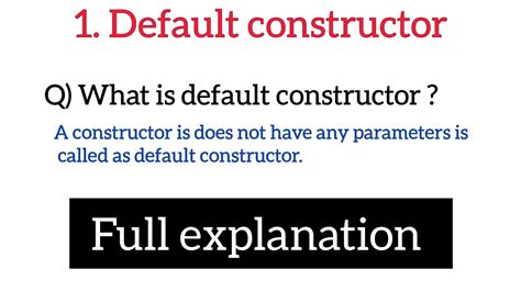 Java Default Constructor What Is Default Constructor With Example