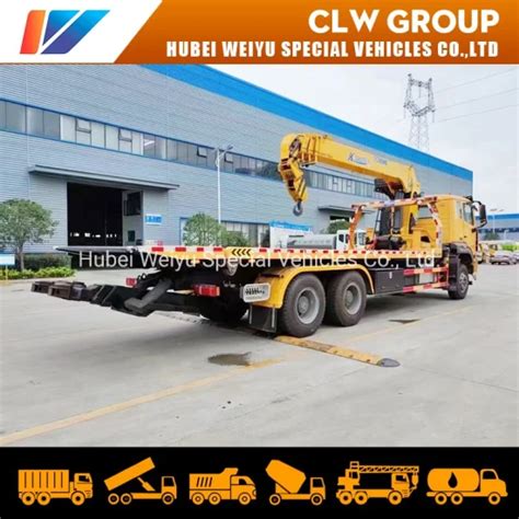 Sinotruk HOWO 6X4 10 Wheels Tow Wrecker Recovery Truck 16 Tons Flatbed