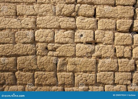 Mud Brick Wall Stock Images - Image: 29097924