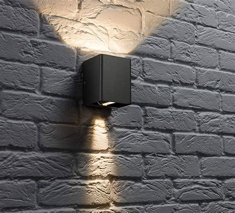 Knightsbridge WAD12AA 6W LED Adjustable Up Down Wall Light Anthracite