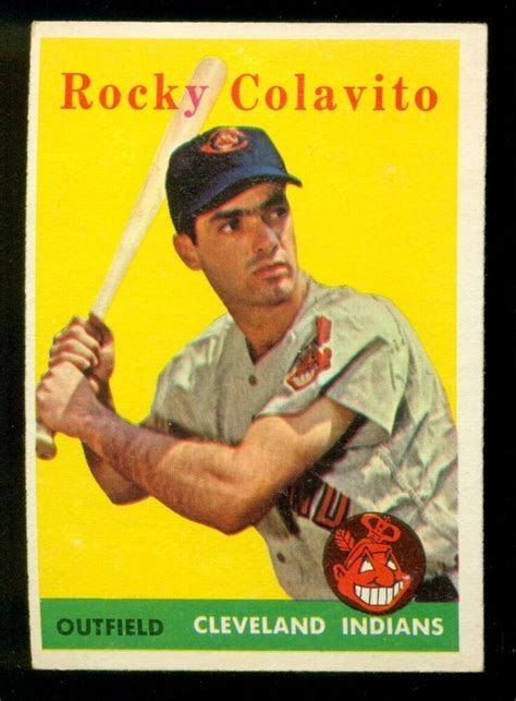 Topps Rocky Colavito Exmt Ebay Artofit