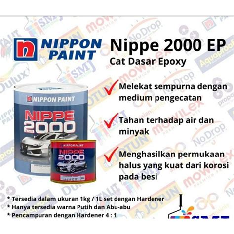 Jual Cat Dasar Epoxy Surfacer Primer Duco Nippe Ep Warna Abu Abu