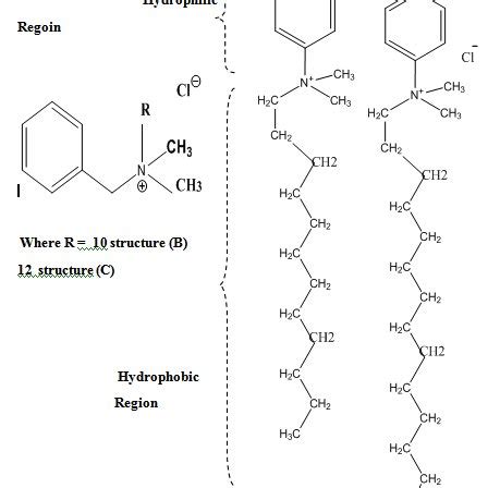 The molecular structure of the synthesized quaternary ammonium salts ...