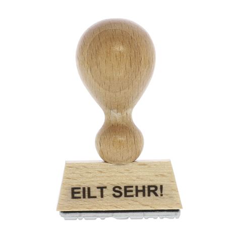 Lagertext Holzstempel Eilt Sehr X Mm Stempel Fabrik De