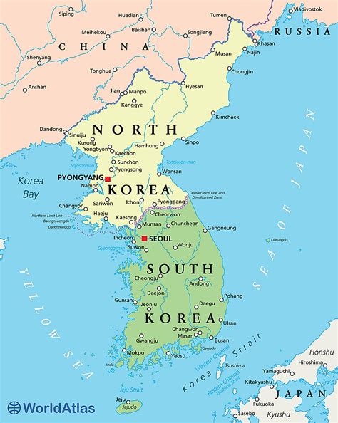 korean peninsula  map