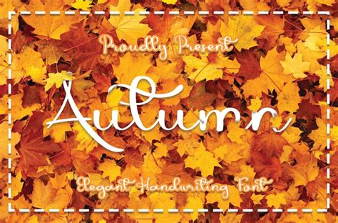 Autumn font