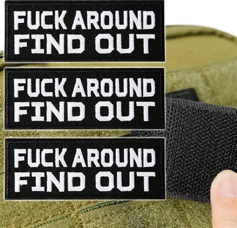 Amazon OCQOTAT Fuck Around And Find Out Patches 3 Pack Funny