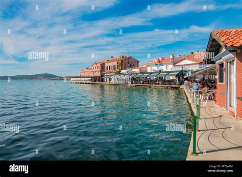 Ayvalik, Turkey - October 14, 2018: Ayvalik old Harbour view. Ayvalik ...