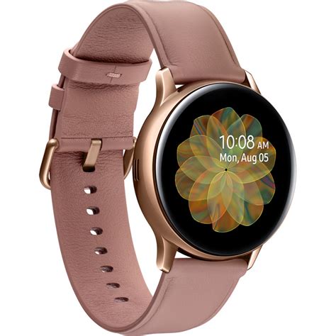 Samsung Galaxy Watch Active Mm Sm R Stainless Steel Gold