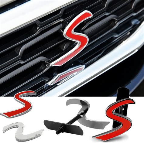 Nt Car 3d S Letters Emblem Stickers Grille Badge For Mini Cooper S R50