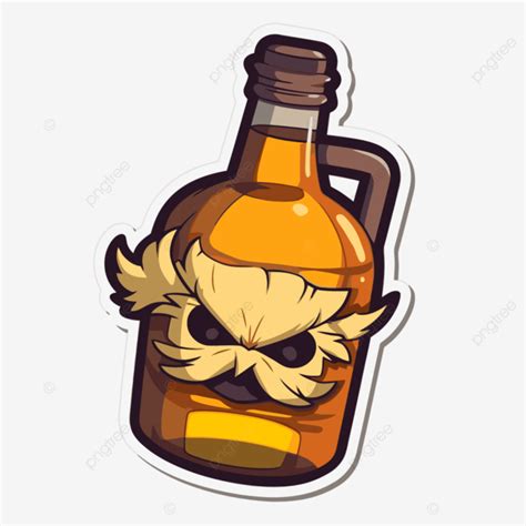 Pegatina Con Una Botella Imaginaria De Whisky Vector Png Whisky