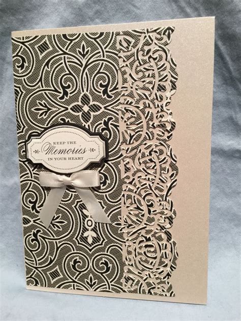 Anna Griffin Metallic Card With Ag Lovely Layer Using Ag Decorative