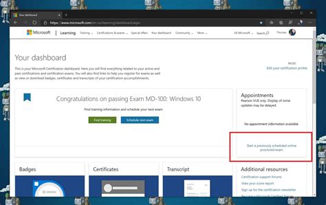 How To Take A Microsoft Certification Exam Online Thomas Maurer