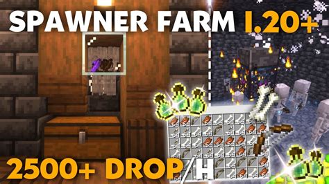 EASIEST Zombie And Skeleton Mob Spawner XP Farm 2500 Drops Per Hour