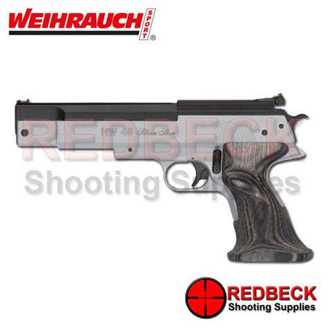 Weihrauch Hw45 Silver Star Air Pistol Redbeck Shooting Supplies