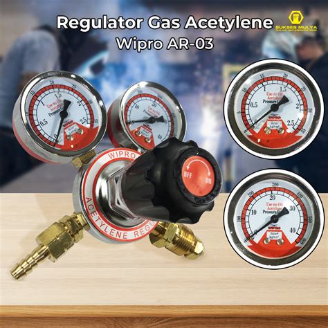 Jual Regulator Acetylene WIPRO AR 03 Regulator Las Asetilin Acetilin