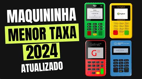 TOP 3 Maquininhas de Cartão Menor Taxa em 2024 Atualizado YouTube