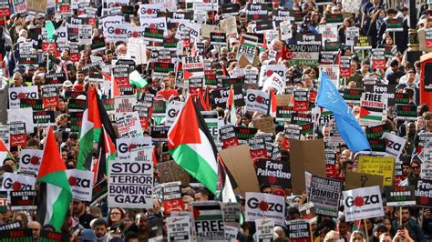 Israel Gaza Krieg 100000 Menschen Solidarisieren Sich In London Mit Palästina Der Spiegel