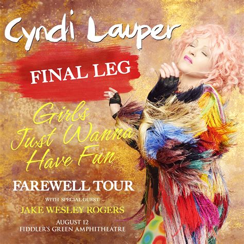 CYNDI LAUPER ANNOUNCES FINAL LEG OF GIRLS JUST WANNA HAVE FUN FAREWELL