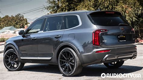 2020 KIA Telluride On 22 Verde Wheels V20 Insignia Satin Black