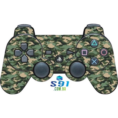 Adesivo Ps Controle Playstation Skin Pelicula Protetora Camo Green