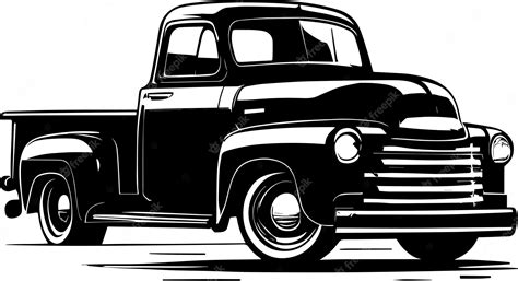 Chevy Truck Clip Art Black And White