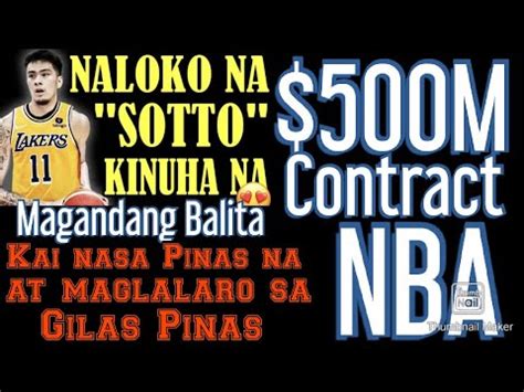 Kai Sotto M Na Contract Sa Isang Nba Team At Nasa Pinas Sya At Laro