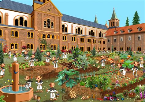 Puzzle Im Kloster Garten Ruyer Puzzle Net