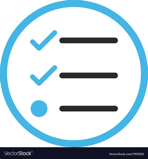 Checklist Flat Icon Royalty Free Vector Image Vectorstock