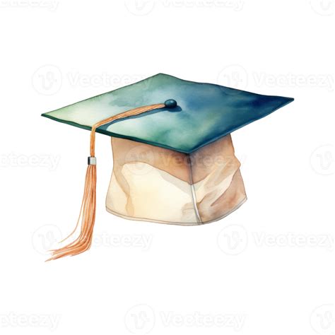 Celebratory Graduation Cap With Matching Tassel 44175829 Png