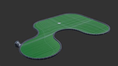 STL Datei Minigolfplatz OBJ Design für 3D Drucker zum