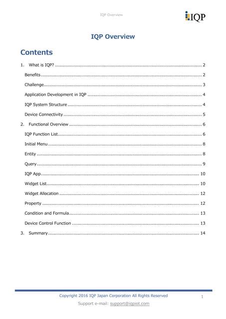 what is iqp overview | PDF