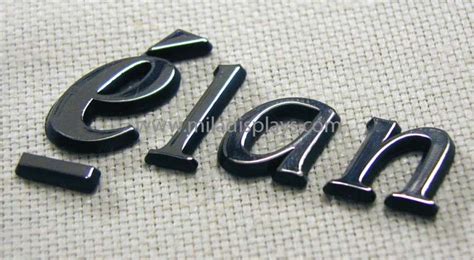 Letters Logos Plastic Metal Custom Chrome Plated D Raised