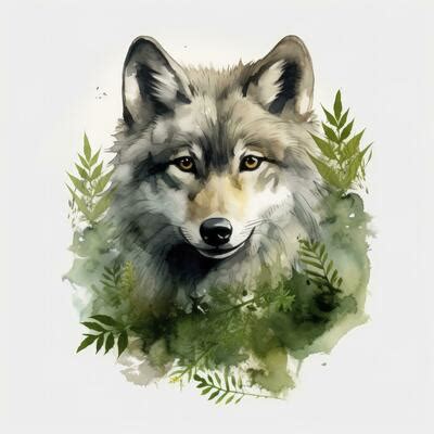 Watercolor Wolf Stock Photos, Images and Backgrounds for Free Download