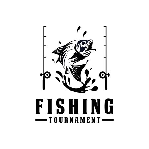 Fishing Logo Design Template Illustration Sport Fishing Logo 14399131