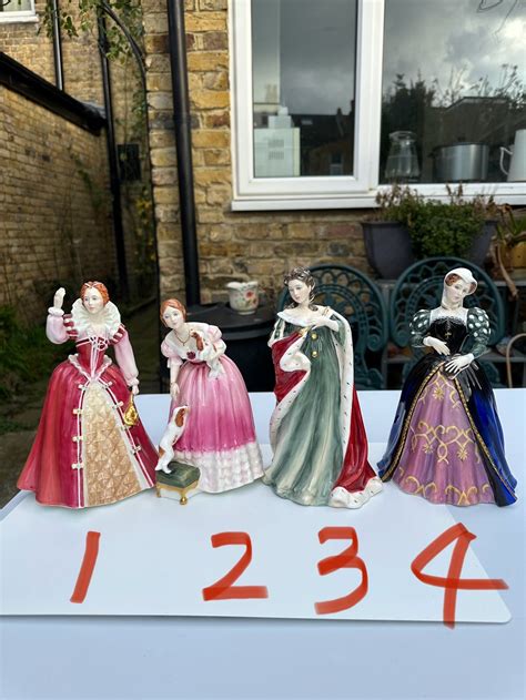 royal doulton limited edition porcelain figurines  queen elizabeth