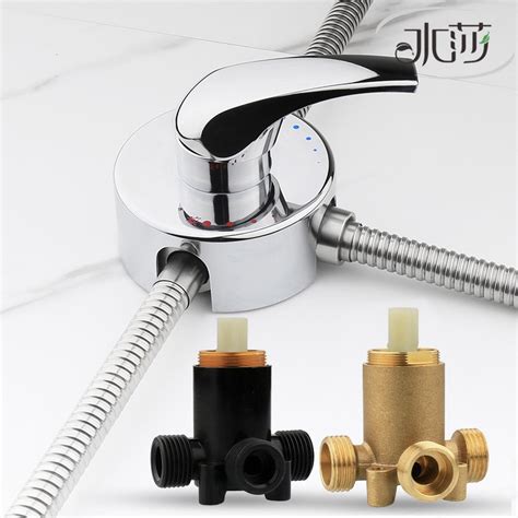 Shuisha Bathroom Hot Cold Mixing Faucet Shower Mixer Valve Water Heater Tap Wall Mounted
